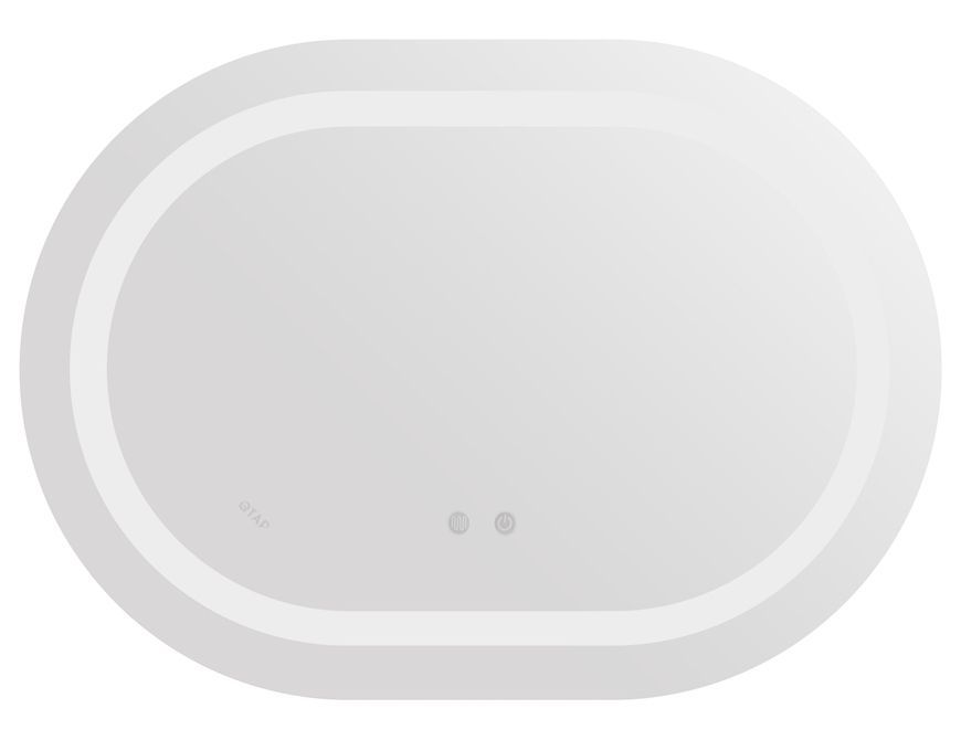 Зеркало Qtap Gemini 600х800 с LED-подсветкой Touch, с антизапотеванием, с диммером, рег. темп. цвета (3000-6500K) QT2578R6080