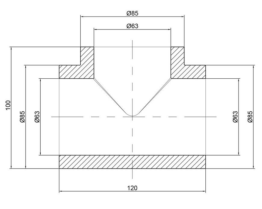 Тройник PPR THERMO ALLIANCE 63 - DSC006