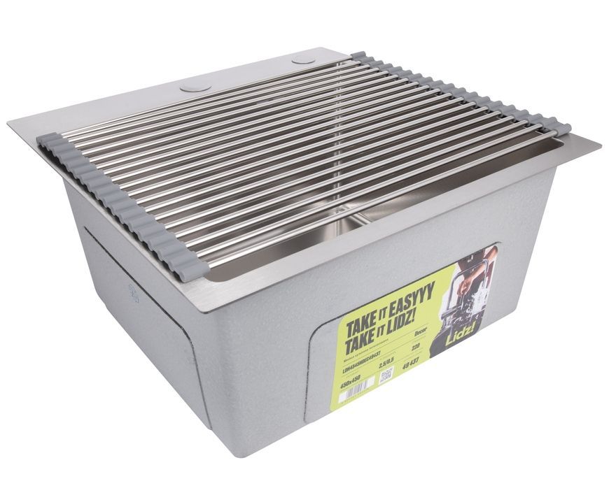 Сушарка для посуду на кухонну мийку Lidz Acsis LA01 Gray 441х323х8 мм LDACSLA01GRA49779