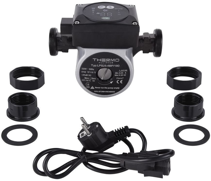 Насос циркуляционный THERMO ALLIANCE LPS-A 25/60/180 (45 Вт, Н-6, G-3,12) 1 1/2" TALPSA2560180 - LPSA2560180