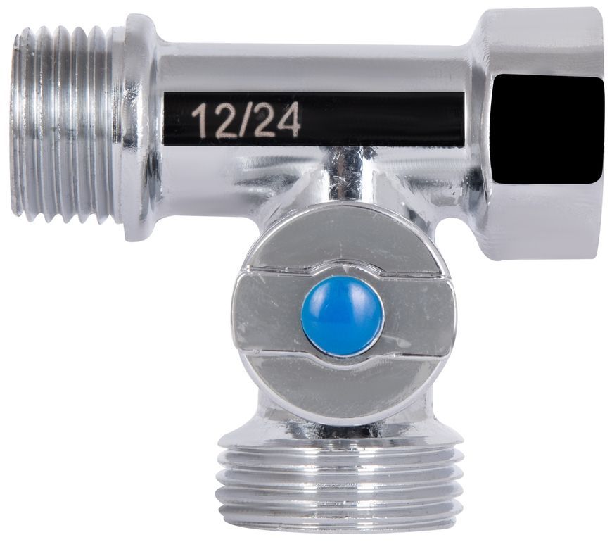 Кран приладовий кульовий Thermo Alliance Standart 1/2"х3/4"х1/2" ЗЗВ потрійний, латунь SD186W152015