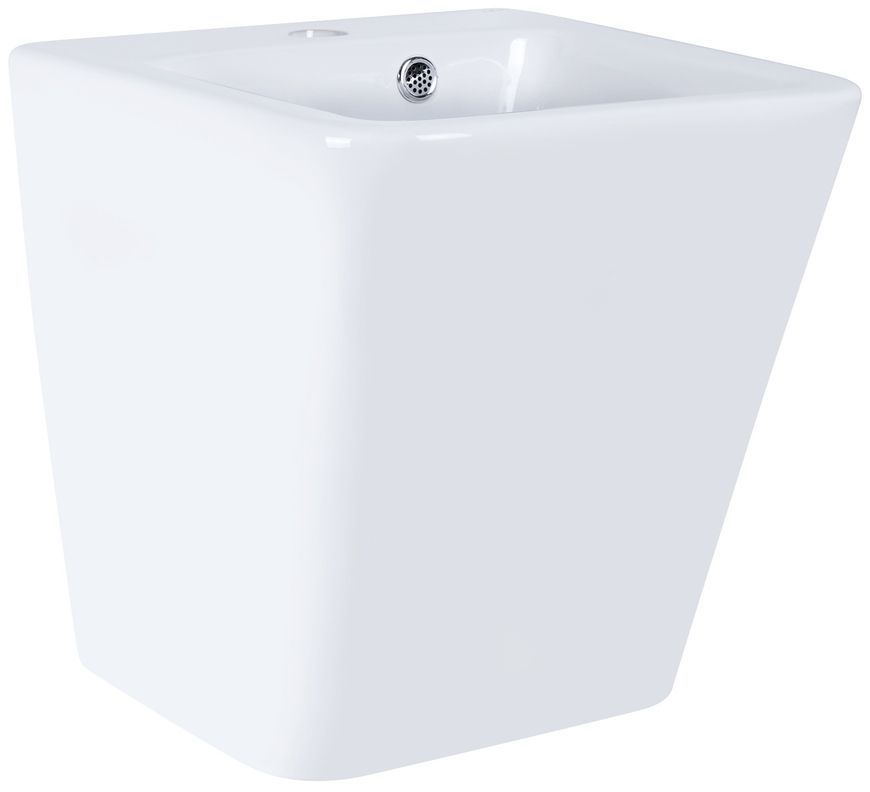 Раковина подвесная моноблок QTAP Tern 370х410х400 White с донным клапаном QT1711G808W - QT1711G808W