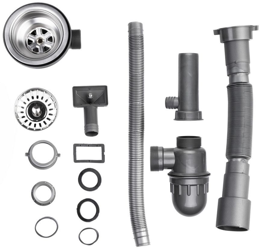 Мойка для кухни накладная Brinex 5080-R Satin 0,6 мм BRIN5080RSAT06 - BRIN5080RSAT06