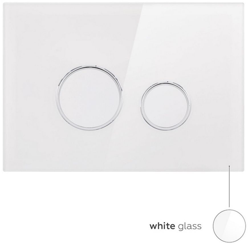 Панель смыва для унитаза QTAP Nest QT0111V1164GW - QT0111V1164GW