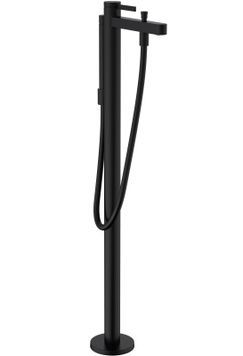 Змішувач для ванни підлоговий HANSGROHE Finoris Matt Black 76445670 чорний матовий - 76445670