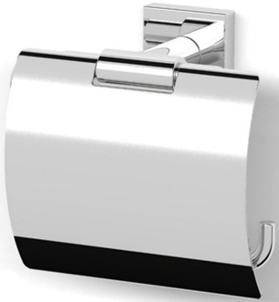 Тримач для туалетного паперу з кришкою Imprese Bilovec хром 142255