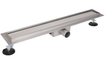 Трап из нержавеющей стали Qtap Taurus Tile 800 линейный с сухим затвором под плитку QTTAUTILE800 - QTTAUTILE800
