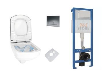 Инсталляция ARMATURA LAVITA MERO с безободковым унитазом MERO 5 в 1 - 1685-010-302 L 2.2