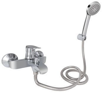 Змішувач для ванни Lidz Wieza 006 з душовим гарнітуром LDWIE006CRM45410 хром - LDWIE006CRM45410
