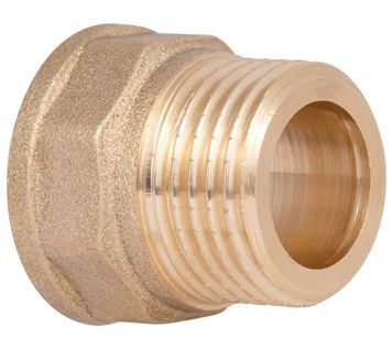 Перехідник латунний (з'єднання різьбове) Thermo Alliance Standart 1/2" ВР х 1/2" ЗР під прокладку SD4091515Р