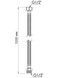 Шланг для подключения воды Thermo Alliance Standart 120 см Nylon 1/2"x1/2" ВН TAS388W120