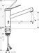 Смеситель кухонный HANSGROHE Zesis M33 150 1jet 74802670 черный матовый - 74802670 - 2