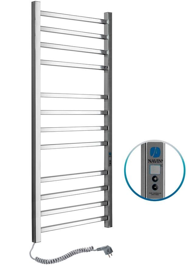 Полотенцесушитель электрический NAVIN Loft 500х1200 Digital таймер регулятор левый 10-043152-5012 - 10-043152-5012
