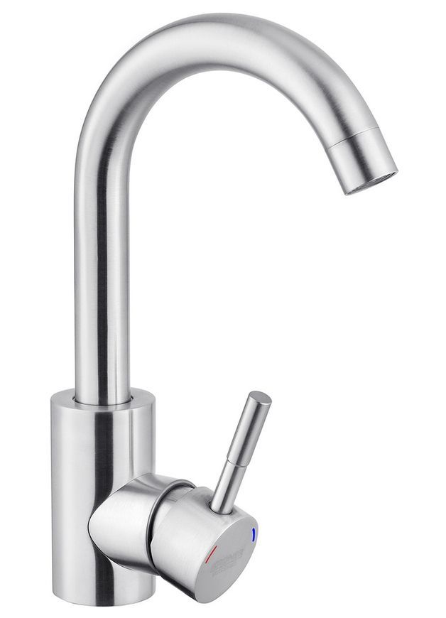 Смеситель для раковины Kroner KRP Edelstahl Klassisch-ESG011 нержавеющая сталь CV022999 - Klassisch-ESG011