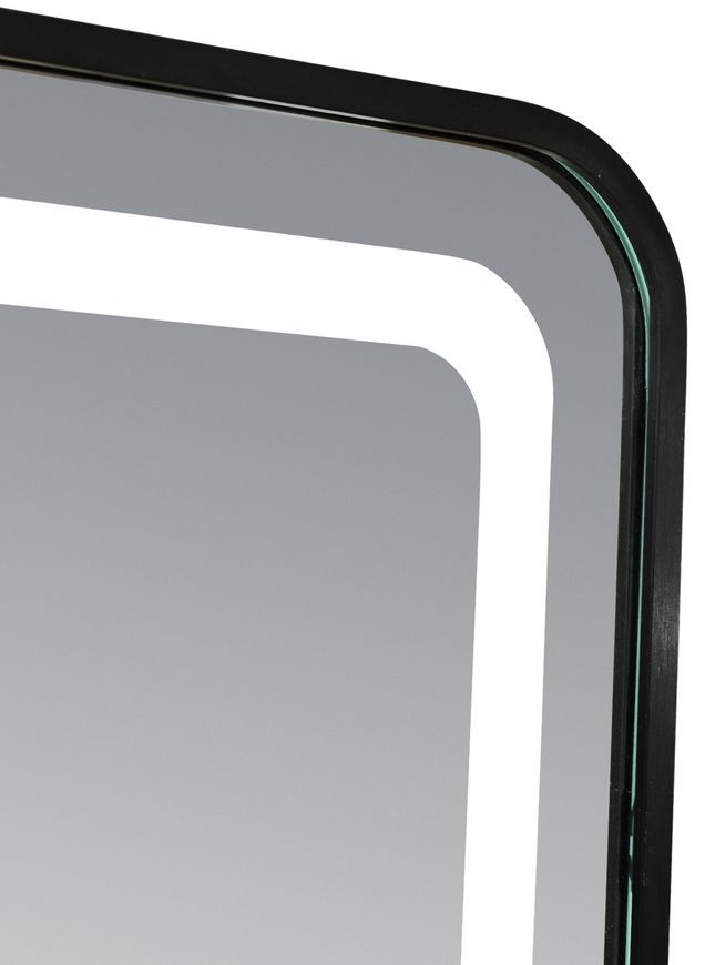 Дзеркало підлогове/настінне Qtap Gemini GE1 500х1600 мм, прямокутне, з LED-підсвіткою Touch, димером, Black QTGE50160049284