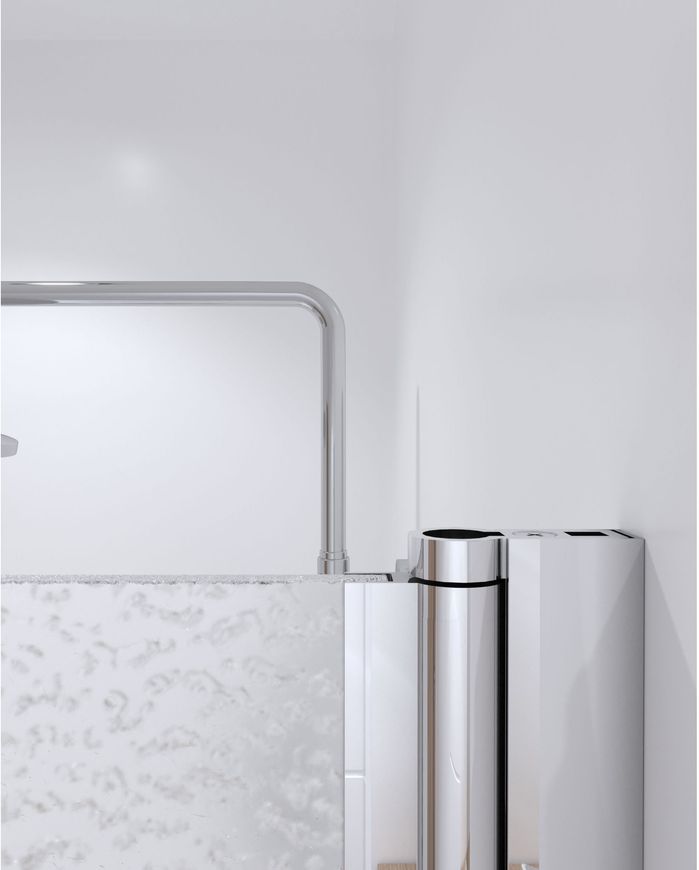 Шторка стеклянная (перегородка) для ванны QTAP STANDARD стекло 6 мм Pear, 75x130, распашная, правая - STDCRM407513APR