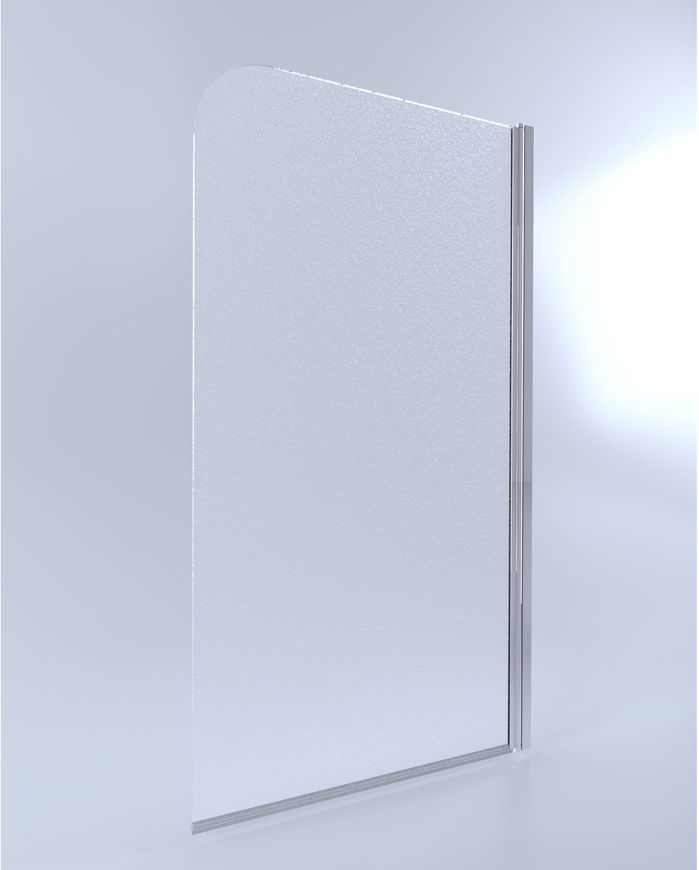 Шторка скляна (перегородка) для ванни QTAP STANDARD скло 6 мм Pear, 75x130, розпашна, права - STDCRM407513APR