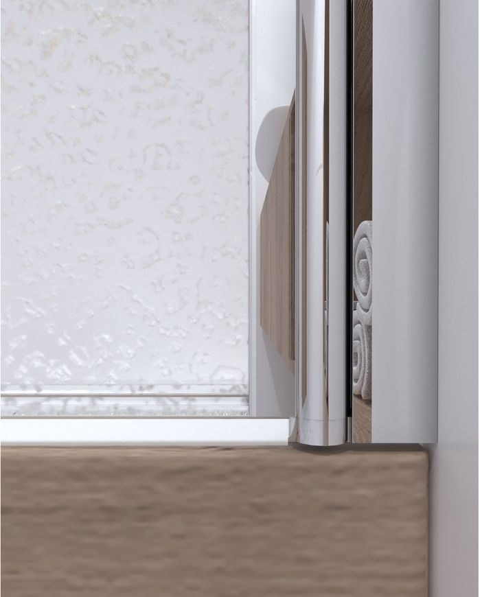 Шторка стеклянная (перегородка) для ванны QTAP STANDARD стекло 6 мм Pear, 75x130, распашная, правая - STDCRM407513APR