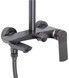Душевая система Qtap Slavonice с поворотным изливом Gunmetal Black PVD QTSLA111GMB45910 - QTSLA111GMB45910 - 3