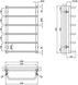 Полотенцесушитель водяной LIDZ Standard (CRM) D32/20х1/2" 500x800 P6 - LSTNDD32201250806WAT - 6