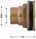 Врезка в бак латунная Thermo Alliance Standart 1" НР SD40025