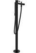 Смеситель для ванны напольный HANSGROHE Finoris Matt Black 76445670 черный матовый