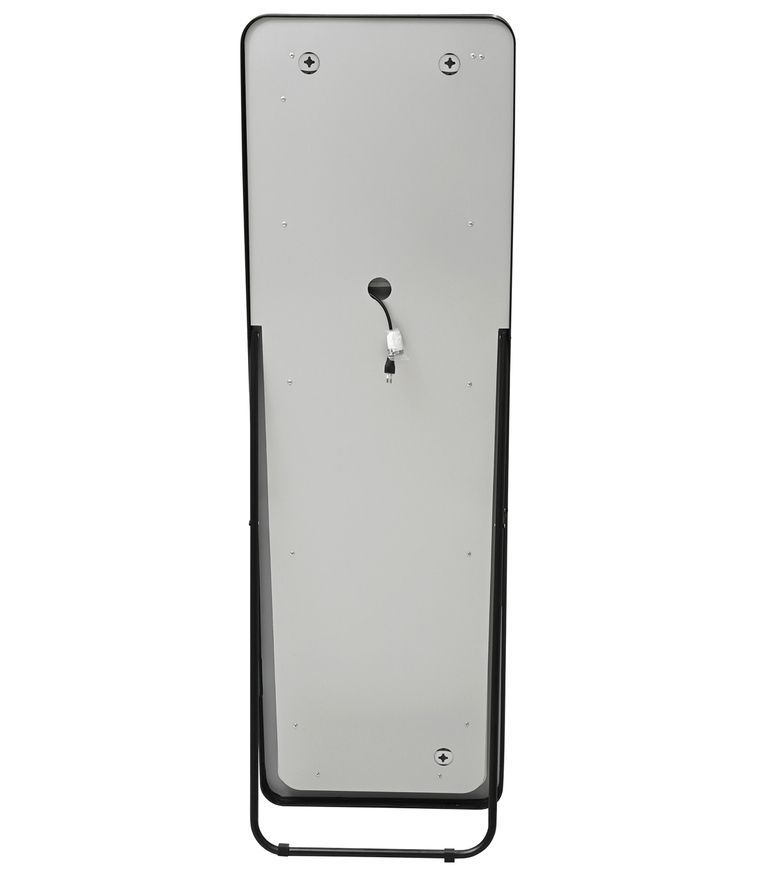 Дзеркало підлогове/настінне Qtap Gemini GE1 500х1600 мм, прямокутне, з LED-підсвіткою Touch, димером, Black QTGE50160049284