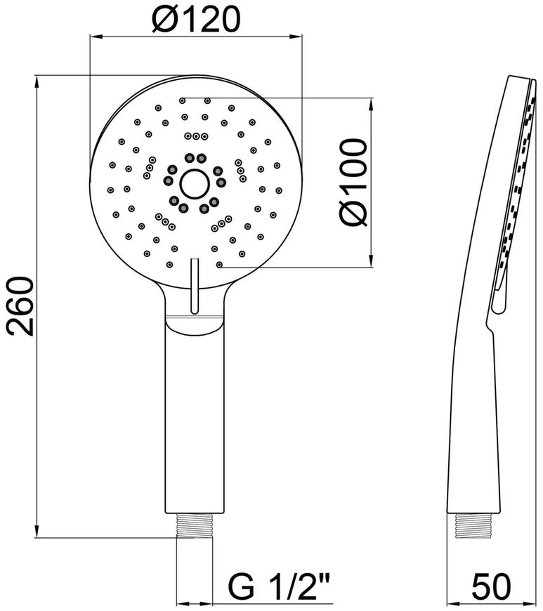 Набор смесителей QTAP 4 в 1 Stenava: смеситель для душа с душевой стойкой хром QTST4045102C45599