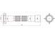 Гофра (гибкая труба) Lidz (WHI) 60 01 G002 00&nbsp;с&nbsp;накидной&nbsp;гайкой&nbsp;1 1/2"&nbsp;320-600&nbsp;мм LIDZWHI6001G00200