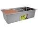 Кухонная мойка интегрированная Lidz Handmade H7545 Brushed Steel 3,0/1,0 мм LDH7545BRU49457 - LDH7545BRU49457 - 6