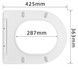 Сиденье для унитаза Qtap 425x363x50 мм с микролифтом Slim Duroplast, Quick Release QTSC179W48675 - QTSC179W48675 - 2