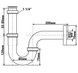 Сифон для умывальника McALPINE Premium 1 1/4&Prime; x 32 мм трубный хром латунь 215-M - 215-M - 2