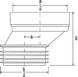 Каналізаційне підключення коротке McALPINE 125 мм 90-110/110 мм з зміщенням на 40 мм HC38