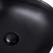Раковина Qtap Kolibri накладная квадратная 415x415x150 Matt black с донным клапаном QT10112144MBMB - QT10112144MBMB - 5