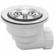 Слив для кухонной мойки McALPINE 1 1/2&Prime;x113 мм 90&deg; нержавеющая сталь HC162-SS