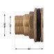 Врезка в бак латунная Thermo Alliance Standart 1" НР SD40025