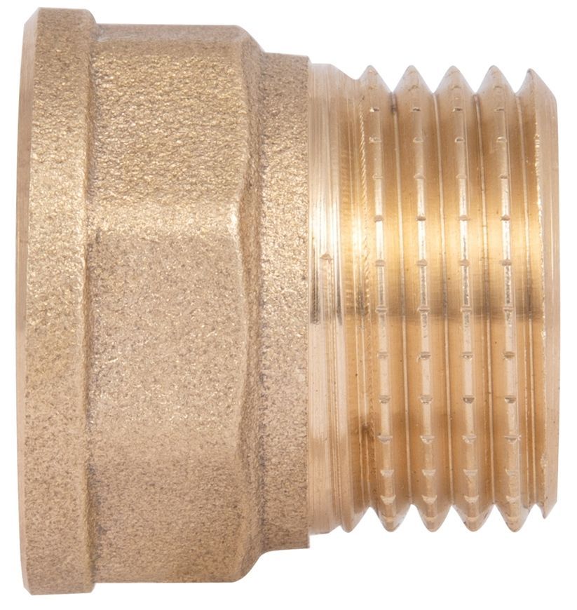 Переходник латунный (соединение резьбовое) Thermo Alliance Standart 1/2" ВР х 1/2" НР под прокладку SD4091515Р