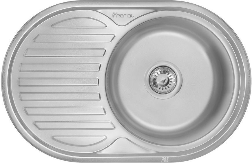 Кухонна мийка IMPERIAL 7750 Satin 0,6 мм (IMP775006SAT) - IMP775006SAT