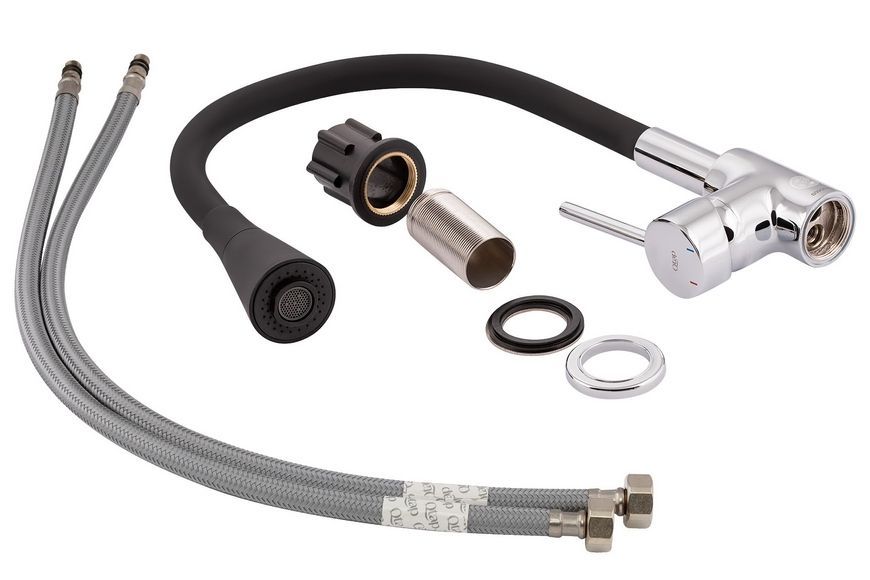 Змішувач для кухні QTAP Spring CRB 007F-1 з рефлекторним виливом - QTSPRCRB007F1