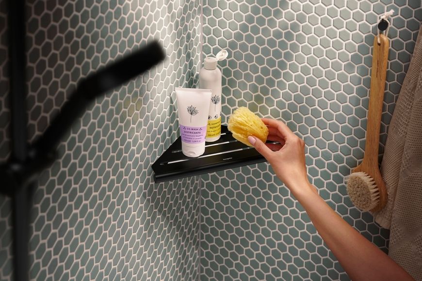 Крючок для полотенец HANSGROHE AddStoris S Matt Black 41762670 черный матовый