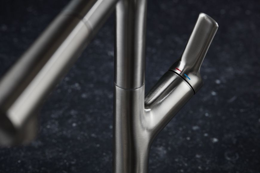 Смеситель для кухни KFA ARMATURA DUERO DESIGN INOX с выдвижным изливом 6623-220-22 - 6623-220-22