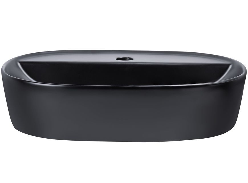 Раковина-чаша QTAP Scorpio 505х385х120 Matt black з донним клапаном QT142202MBMB - QT142202MBMB