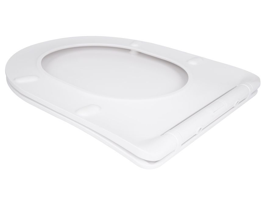 Сиденье для унитаза Qtap 425x363x50 мм с микролифтом Slim Duroplast, Quick Release QTSC179W48675 - QTSC179W48675