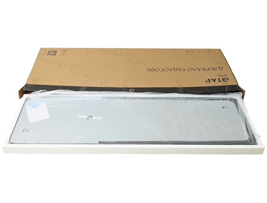 Дзеркало підлогове/настінне Qtap Gemini GE1 500х1600 мм, прямокутне, з LED-підсвіткою Touch, димером, Black QTGE50160049284