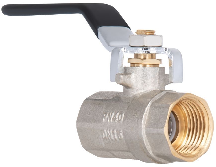 Кран шаровой Thermo Alliance Base 1/2" ВР прямой, латунь, PN40, рычаг SD600W15 - SD600W15