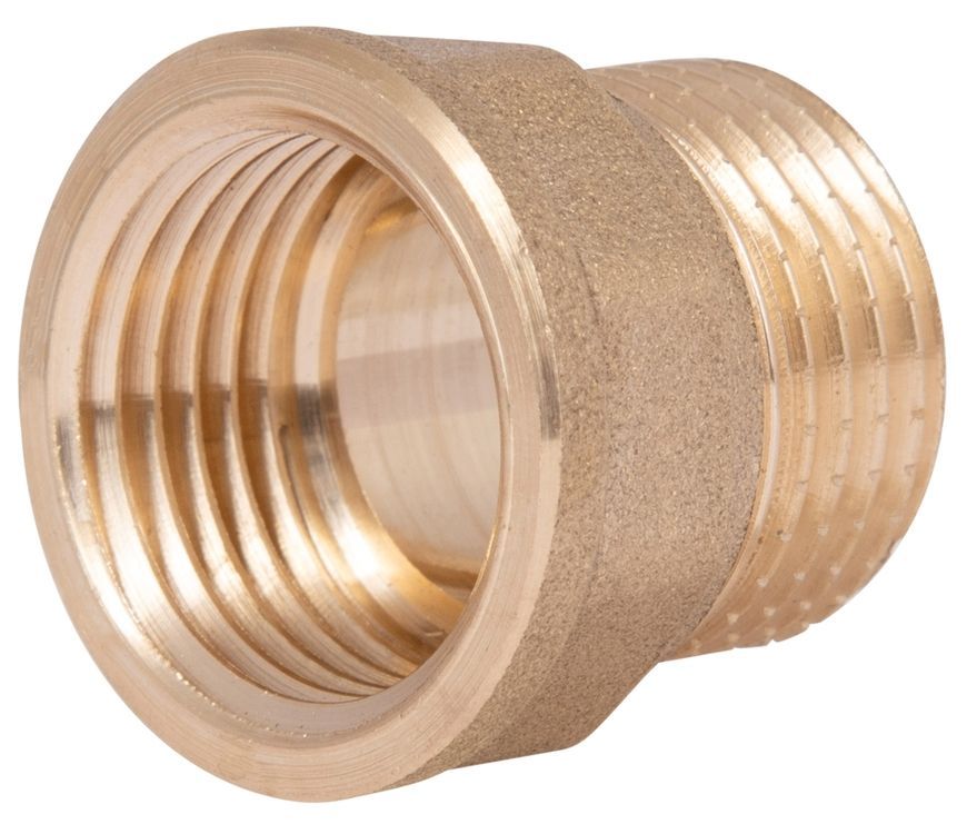Переходник латунный (соединение резьбовое) Thermo Alliance Standart 1/2" ВР х 1/2" НР под прокладку SD4091515Р