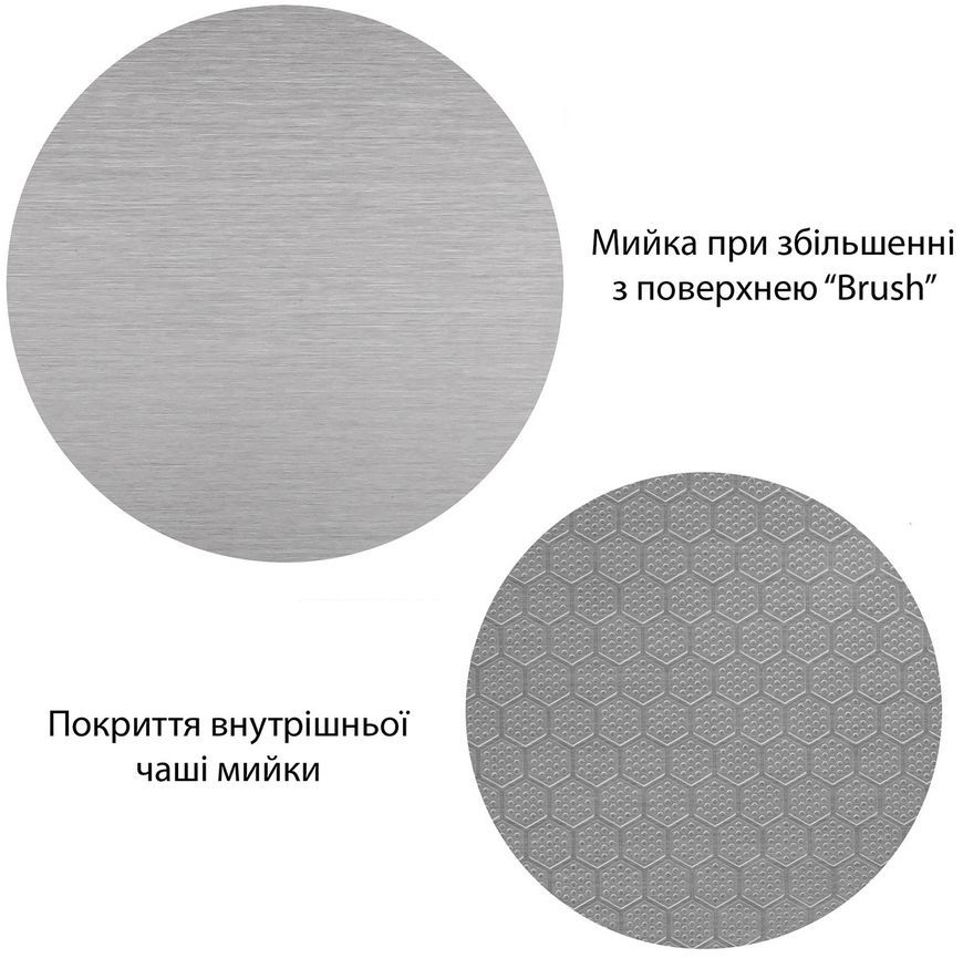 Кухонная мойка Kroner KRP Derby KD Brush 5050HM 2,5/0,5 мм нержавеющая сталь CV027234 - KDBrush5050HM