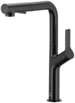 Смеситель для кухни KFA ARMATURA DUERO DESIGN BLACK с выдвижным изливом 6623-220-81 - 6623-220-81