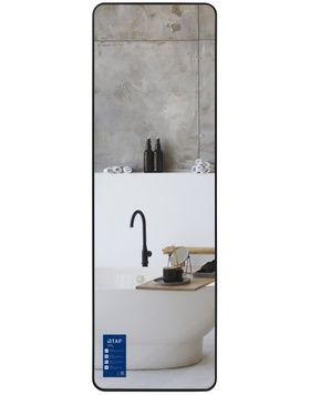 Зеркало напольное/настенное Qtap Gemini GE1 500&times;1600 мм, прямоугольное Black QTGE50160049283