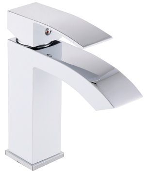 Змішувач для раковини Qtap Swan Cascada Chrome/White QTSWA270CRW45568 - QTSWA270CRW45568